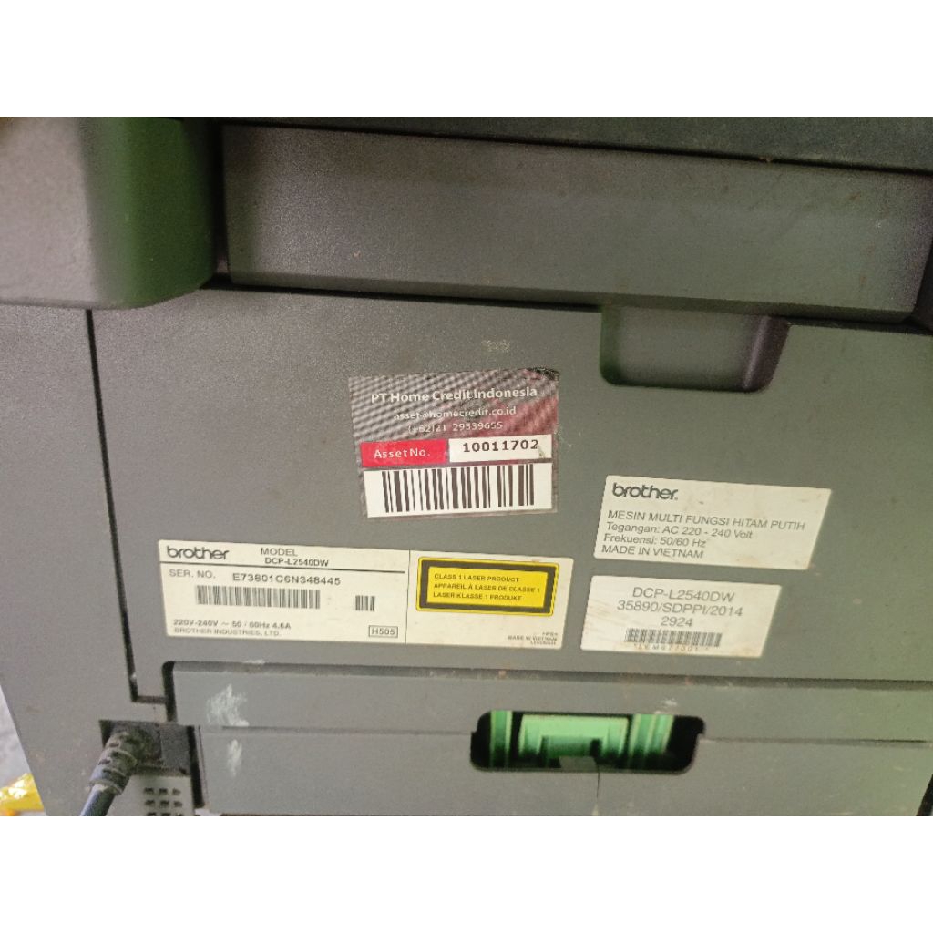 MESIN FOTOCOPY PRINTER BROTHER DCP L2540DW BEKAS