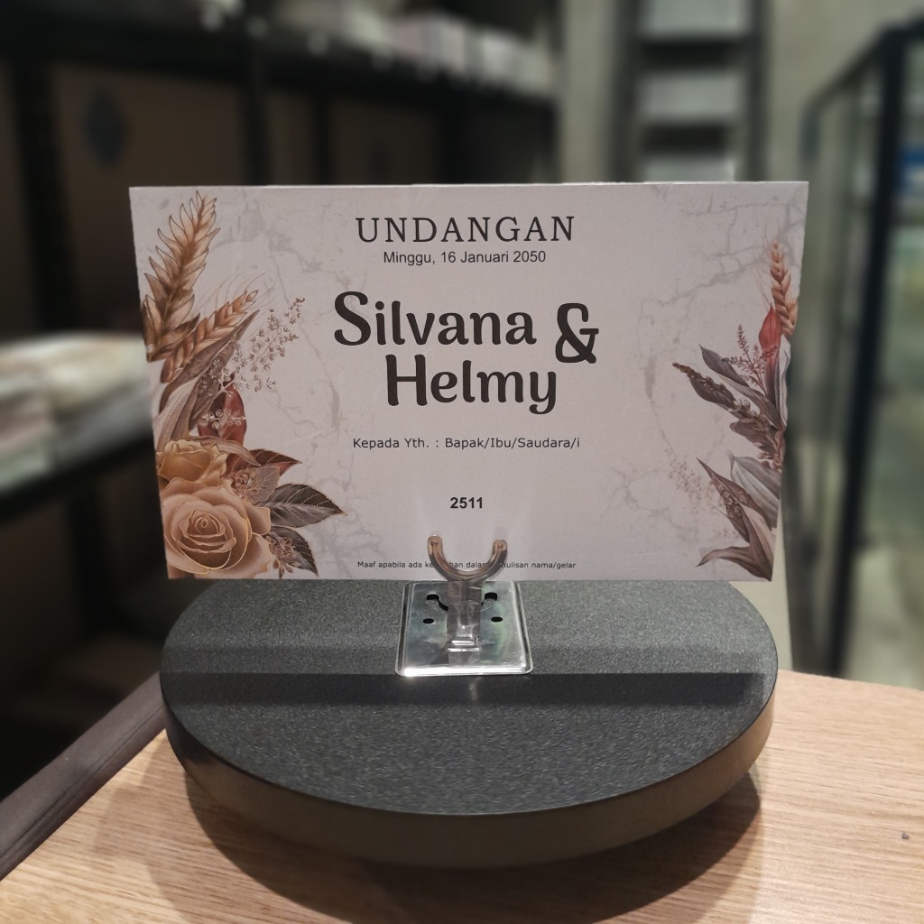 Blangko Undangan Pernikahan / Khitan ERBA 2511 Bahan BC Foil Harga Murah Tangerang