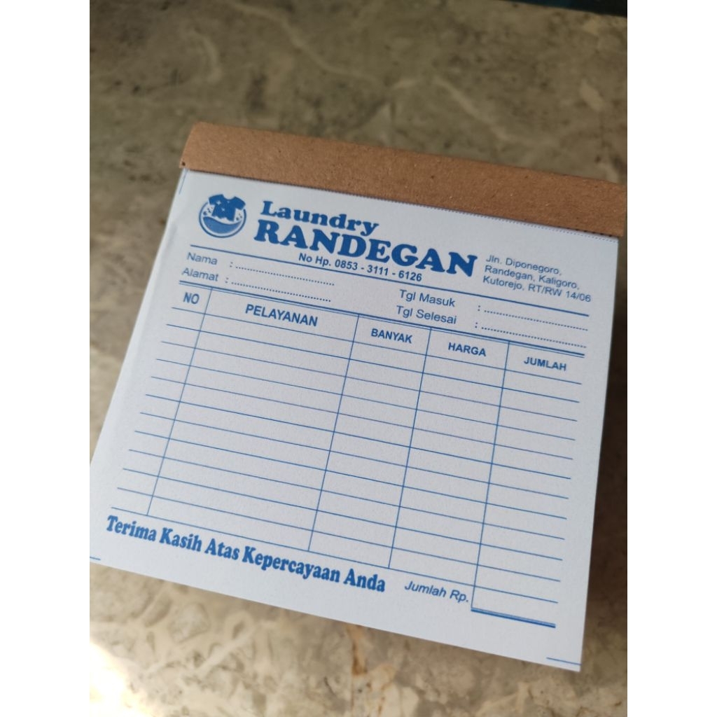 

Nota Custom 1/6 Folio FREE DESAIN Bebas Request