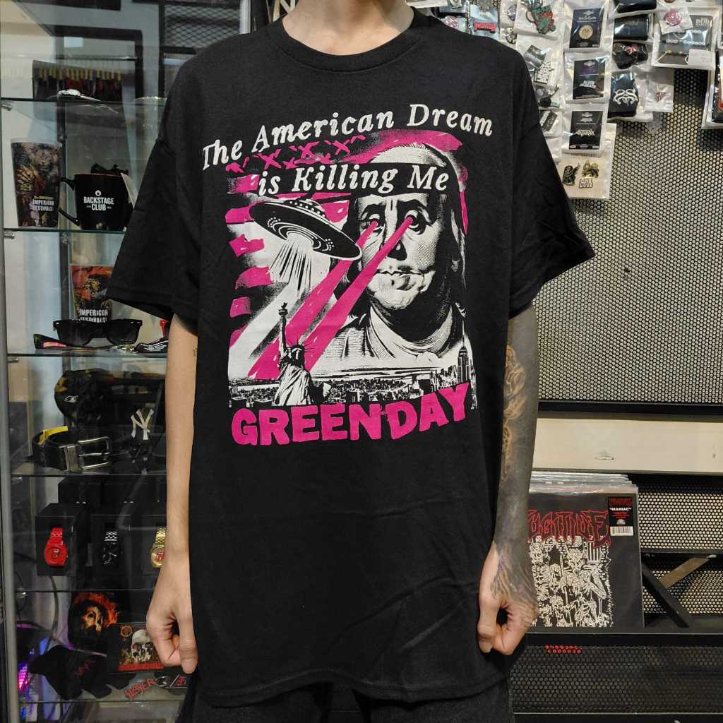 T Shirt Band Official GREEN DAY - AMERICAN DREAM ABDUCTION Original