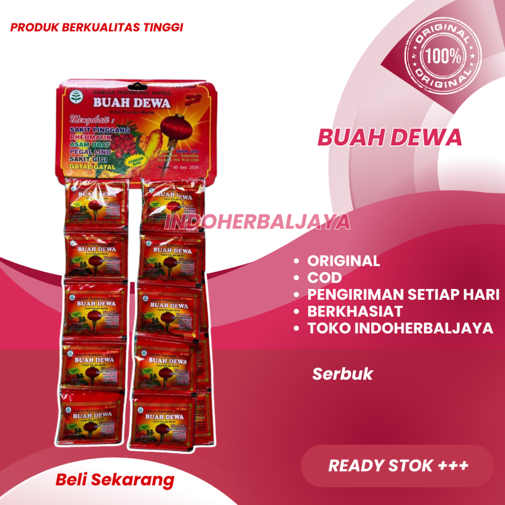 

Kapsul Buah Dewa Renceng 20 Sachet Original (Asam Urat)