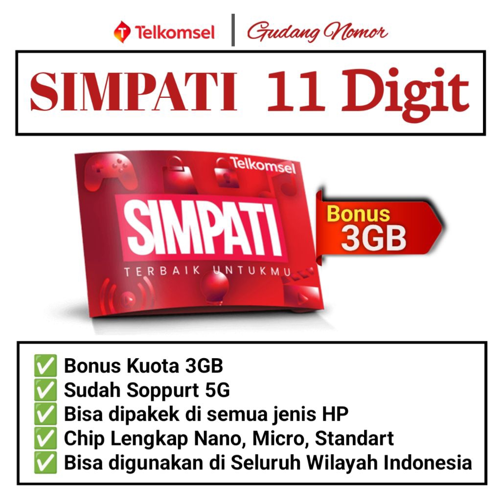 Nomer Cantik Telkomsel Simpati 11 Digit Nomer Cantik Simpati 11 Digit Kartu Perdana Simpati 11 Digit