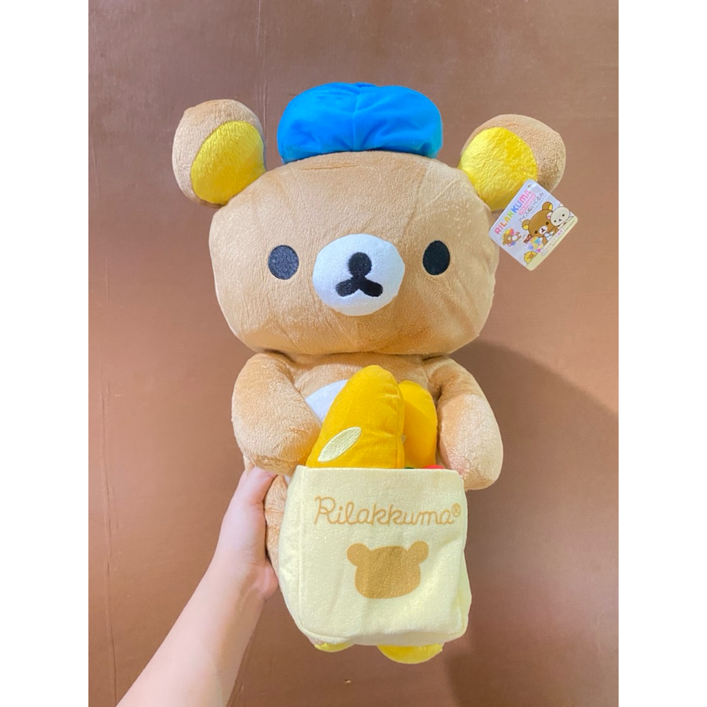 Boneka Karakter Rilakkuma Bakery size 48cm Original / Boneka Rilakkuma Original / Boneka SanX Rilakk
