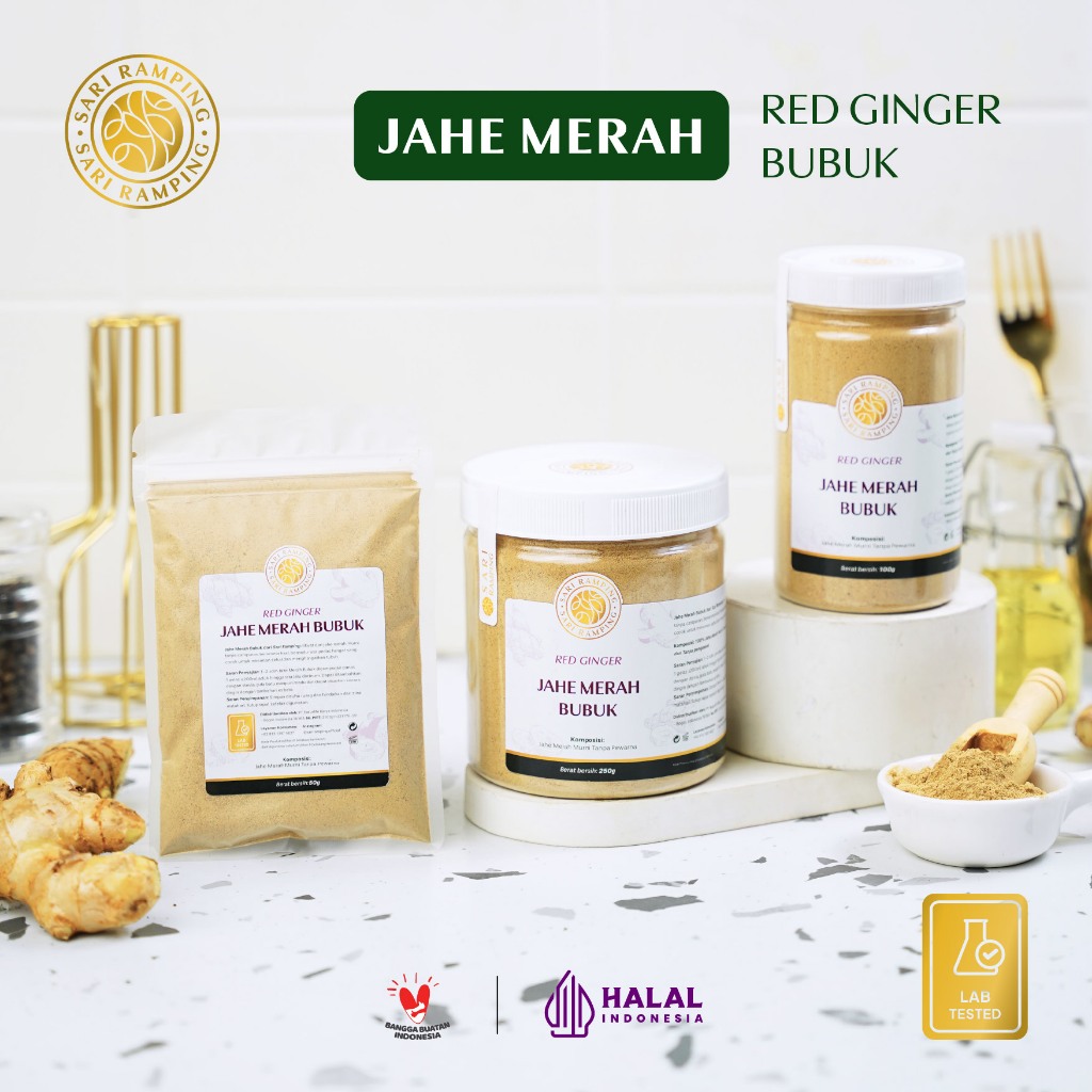

JAHE MERAH BUBUK 250G 100G 50G ASLI 100% TANPA CAMPURAN ORIGINAL SARI RAMPING SERBUK JAHE / BUBUK MINUMAN JAHE MERAH / JAHE MERAH SEGAR / JAHE MERAH INSTAN PURE RED GINGER POWDER / IMUN BOOSTER ORGANIC NUTRIFARM / BEORGANIK / DARI BUMI / SAFIYA / GALLEO