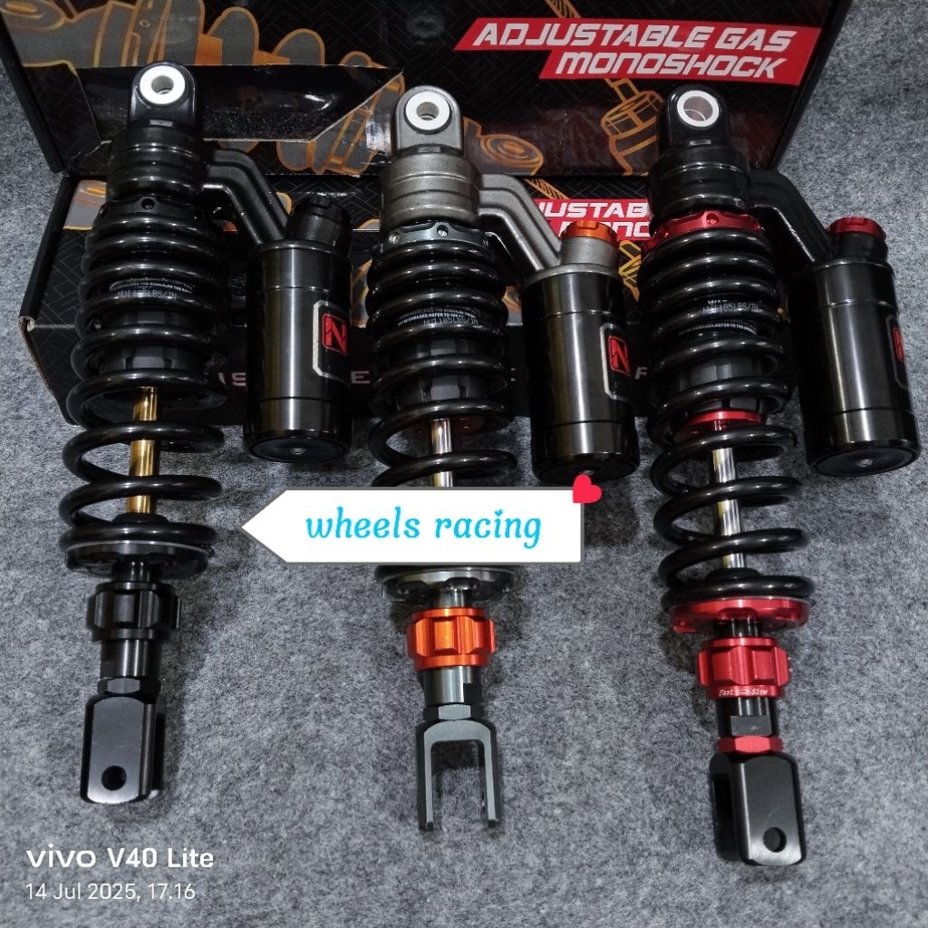 Shockbeker Nui mio sporty / smile UK 310.mm Shock Tabung atas Original 100%Nui Racing