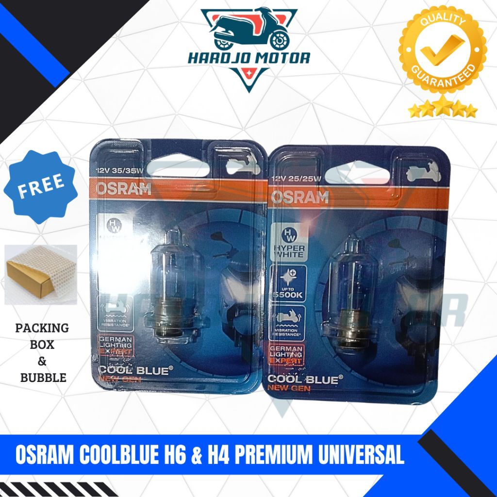 OSRAM COOLBLUE H6 H4 PREMIUM UNIVERSAL