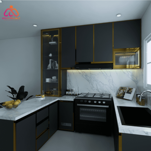 jasa desain kitchen set dapur interior rumah
