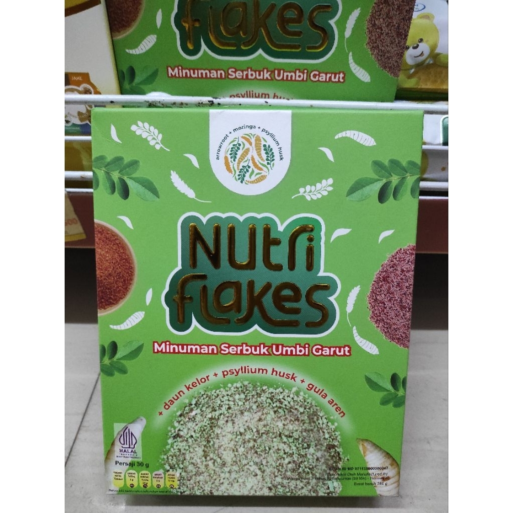 

Nutriflakes - Sereal Umbi Garut Solusi Atasi Asam Lambung, Maag dan Gerd 280gr Box Original