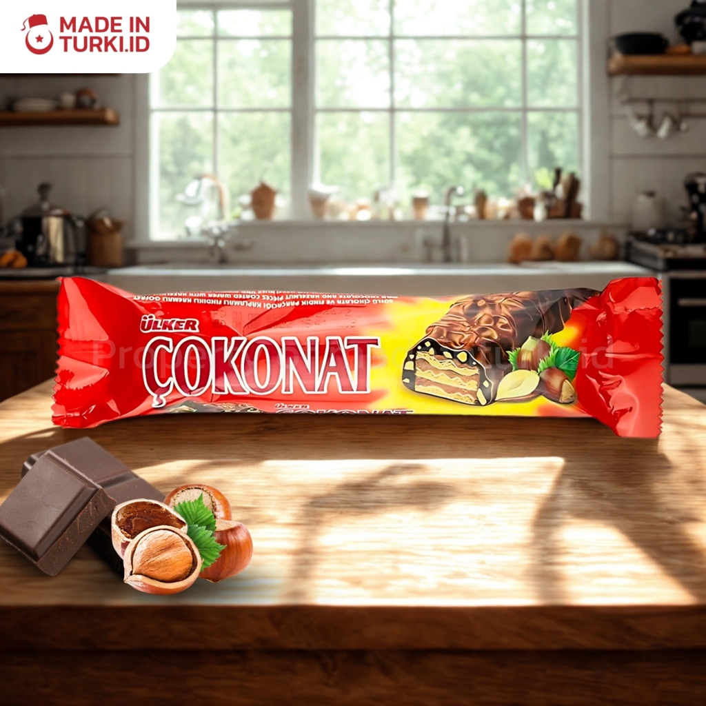 

Ulker Çokonat 33 gr - Wafer Cokelat Huzelnut Turki 100% Original madeinturki.id