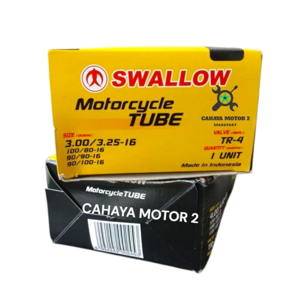 BAN DALAM SWALLOW 3.00/3.25-16, 90/90-16, 100/80-16, 90/100-16 ORIGINAL SWALLOW