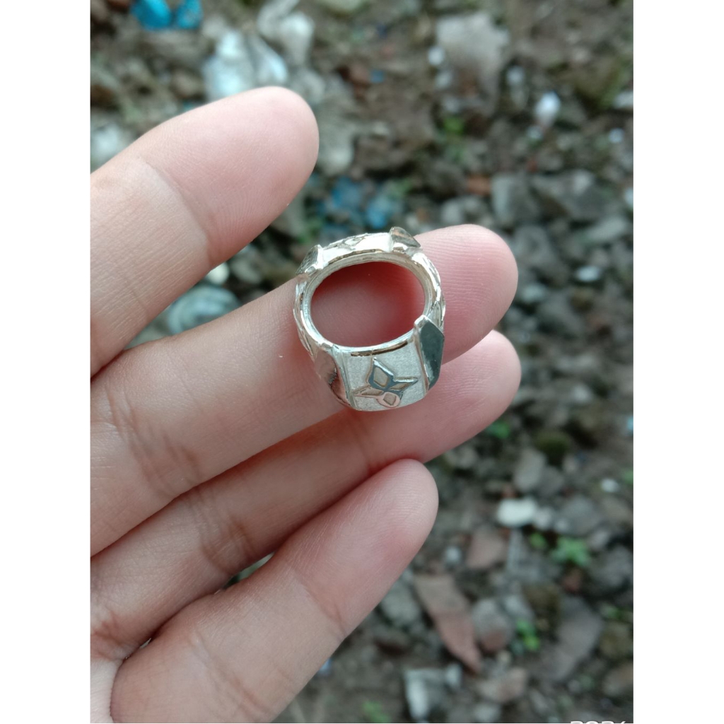 Cincin 925 perak asli untuk pria dim ( 14 x 10 mm) - untuk batu akik
