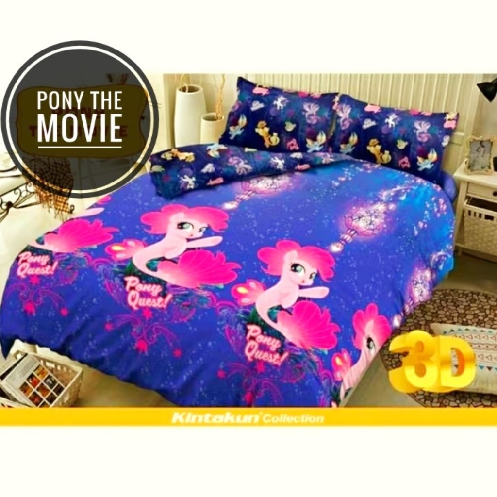 SPREI KINTAKUN D'LUXE 180 x 200 TINGGI 20 CM MOTIF ANAK - PONY THE MOVIE