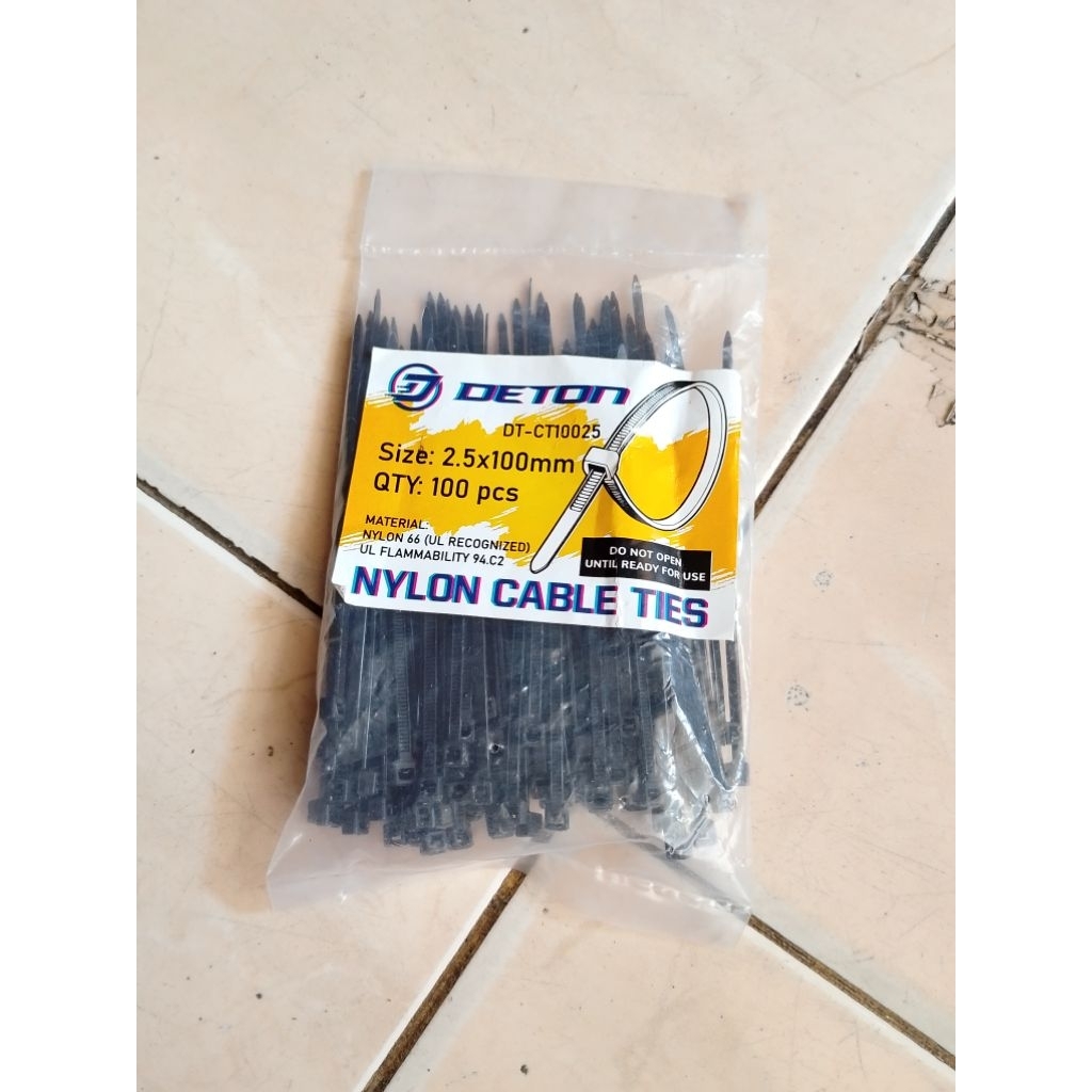 KABEL TIES HITAM 2.5x100MM