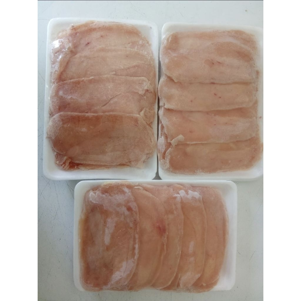 

daging slice ayam halal boiler