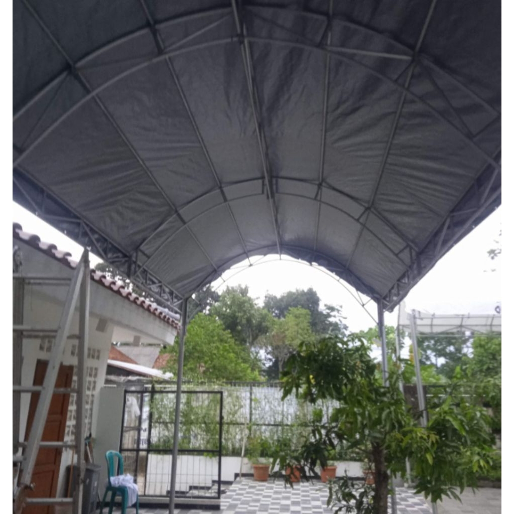 TENDA LENGKUNG UK 4x5 4x6 3x4+TERPAL TENDA PESTA/TENDA WARGA