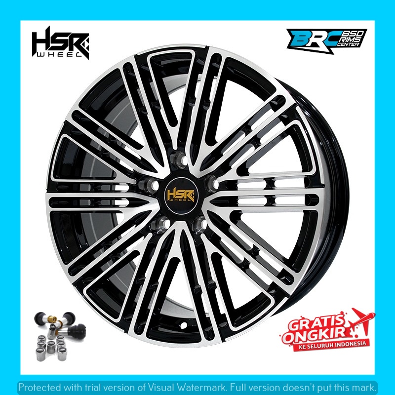Velg mobil racing model jari jari elegan hsr tomok ring 17 GRATIS KIRIM