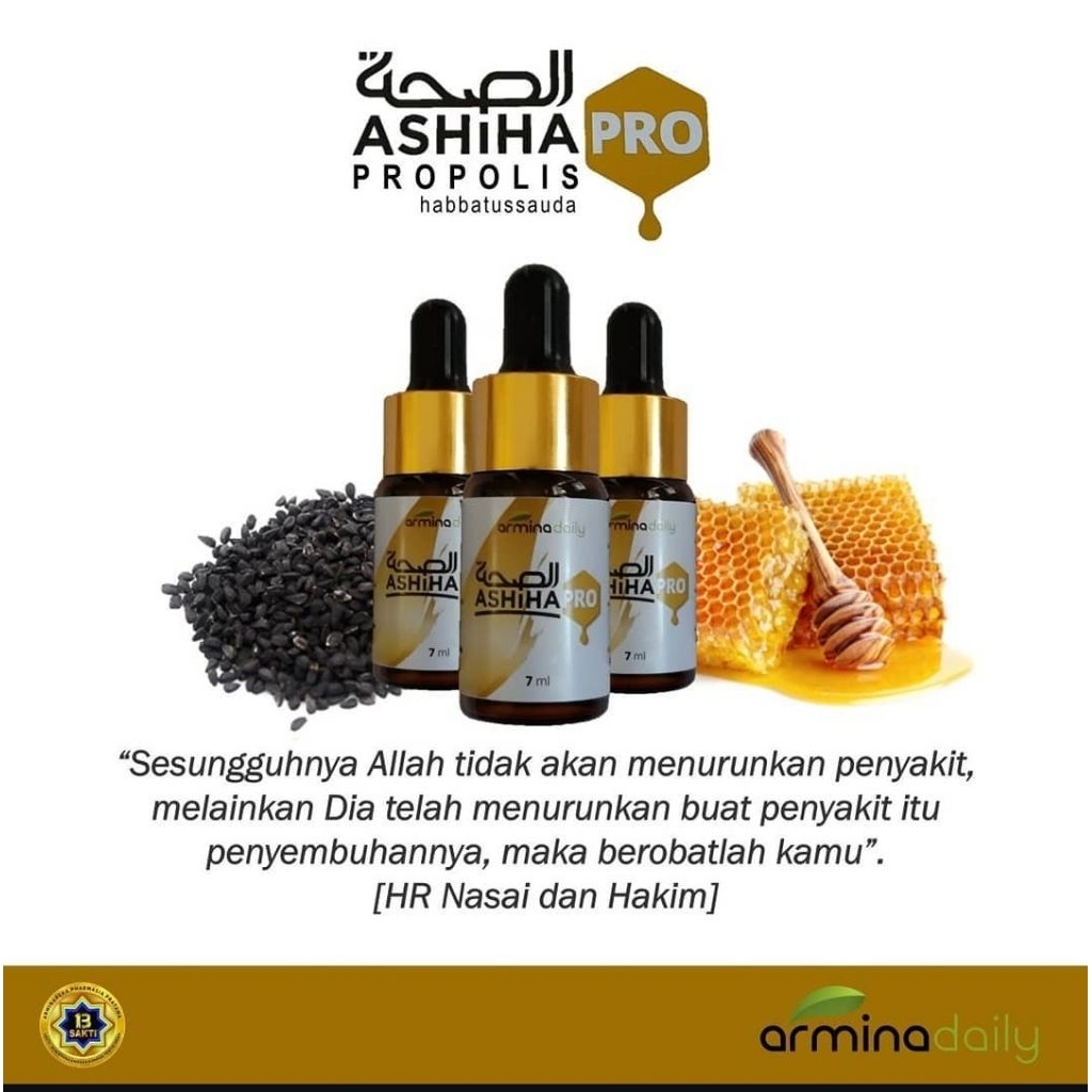 

Propolis Ashiha Pro Habbatussauda Arminadaily 100% Asli