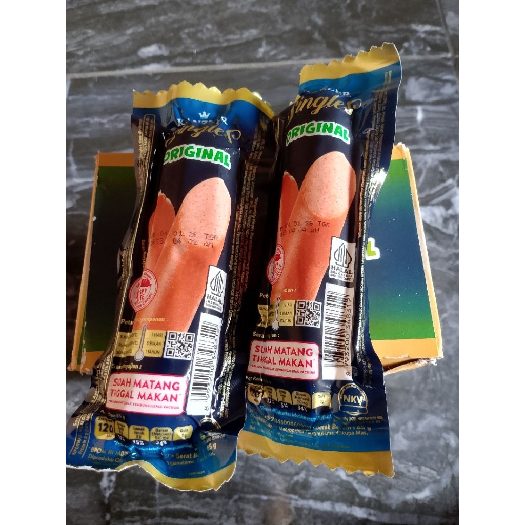 

1 BOX SOSIS KANZLER SINGLES 65gr RASA ORIGINAL 1 BOX ISI 12 PCS