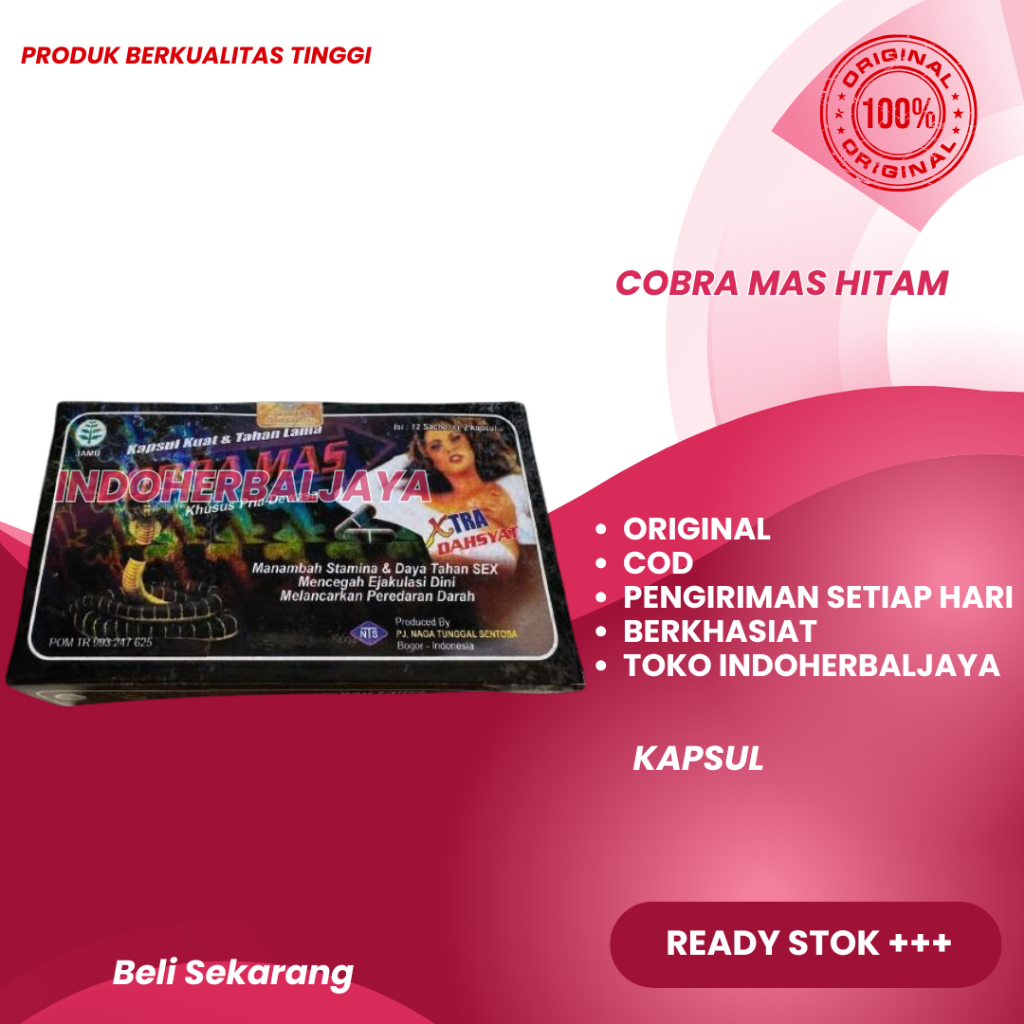 Kapsul Cobra Mas Hitam Original