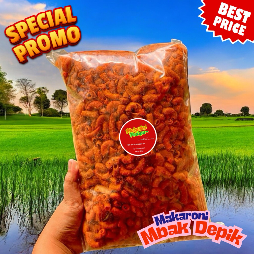 

Makaroni Surabaya Rasa Pedas – 250gr Cuma Segini!