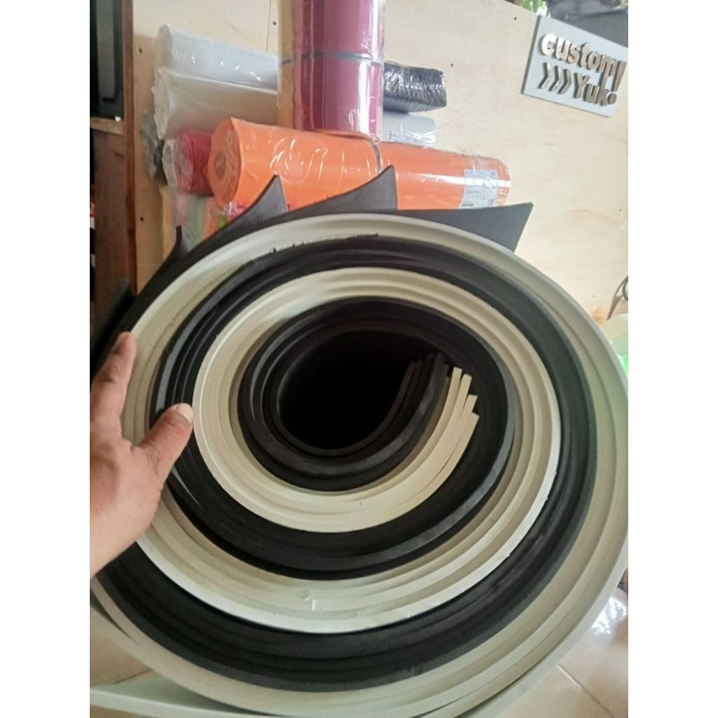 LEMBARAN SPON EVA TEBAL 8mm ukuran 30cm x 200cm busa ati ati