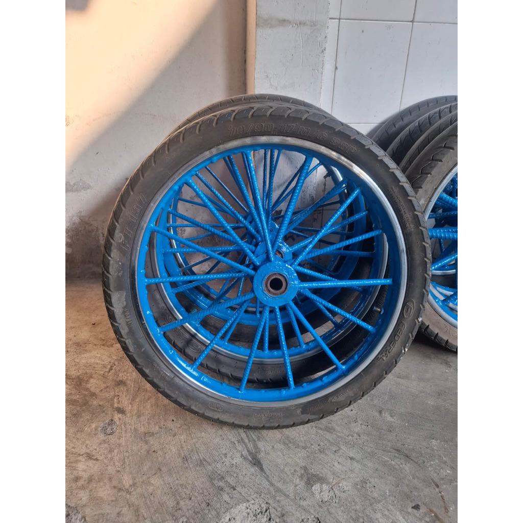 Roda gerobak ring 17 tromol/bos kecil