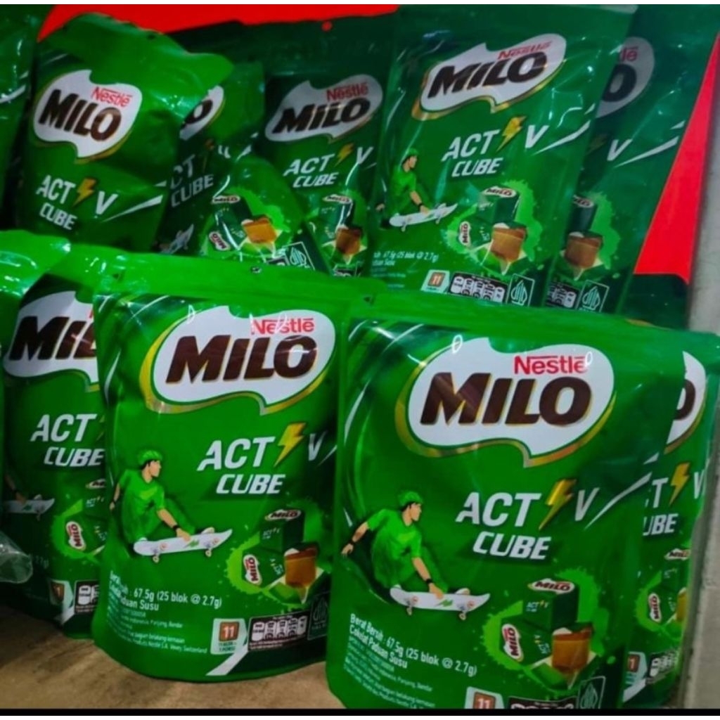 

Milo Nestle Activ Cube kemasan isi 25 pcs
