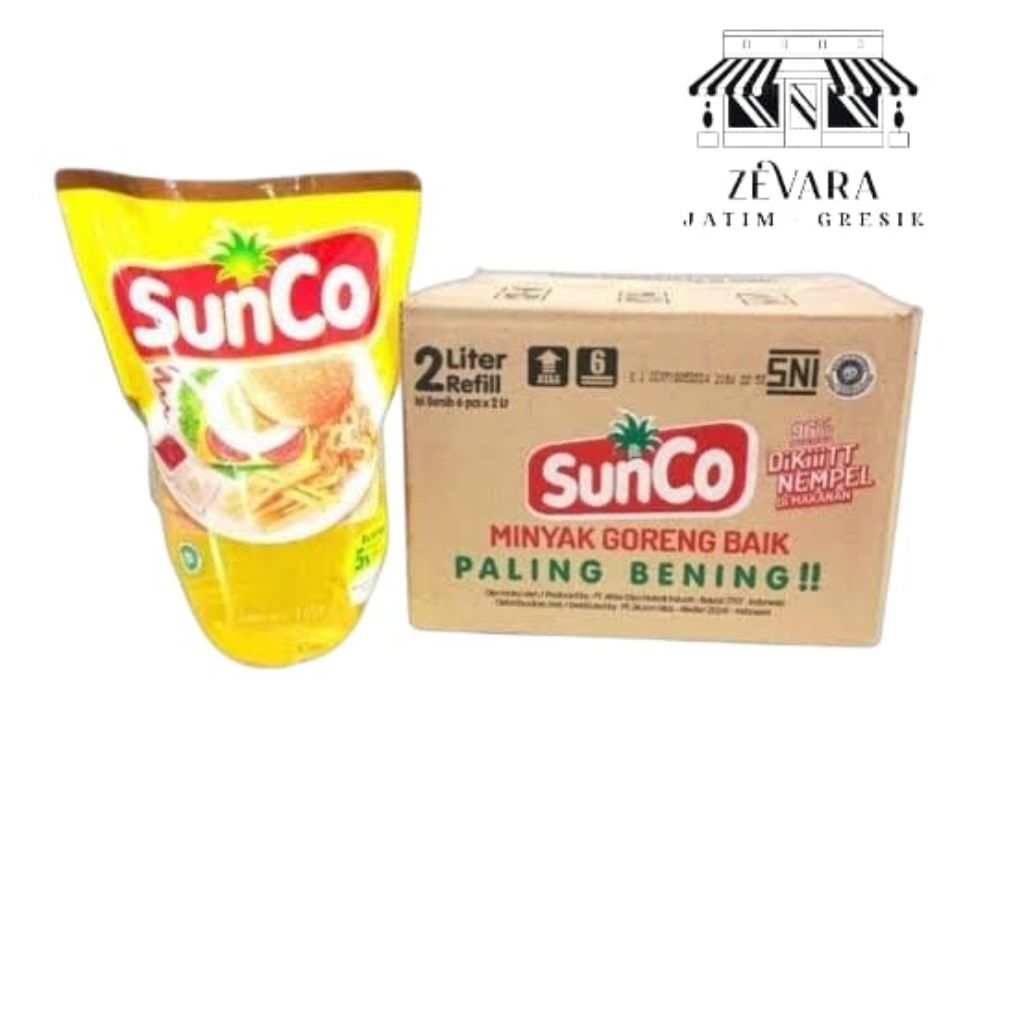 

Minyak Goreng Sunco Kemasan 2L 1Dus Isi 6Pcs
