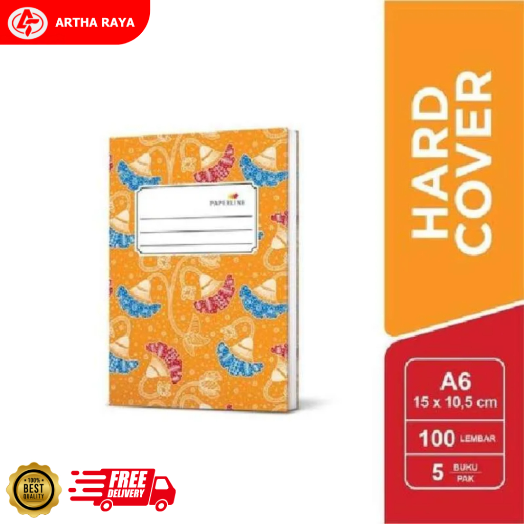 

Buku Hard Cover Oktavo Paperline 100 1 Pcs