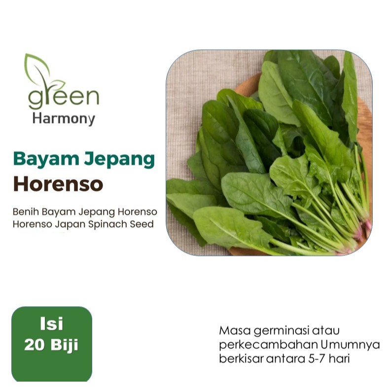 Bibit Sayuran Bayam Jepang F1 Hibrida Isi 25 Benih
