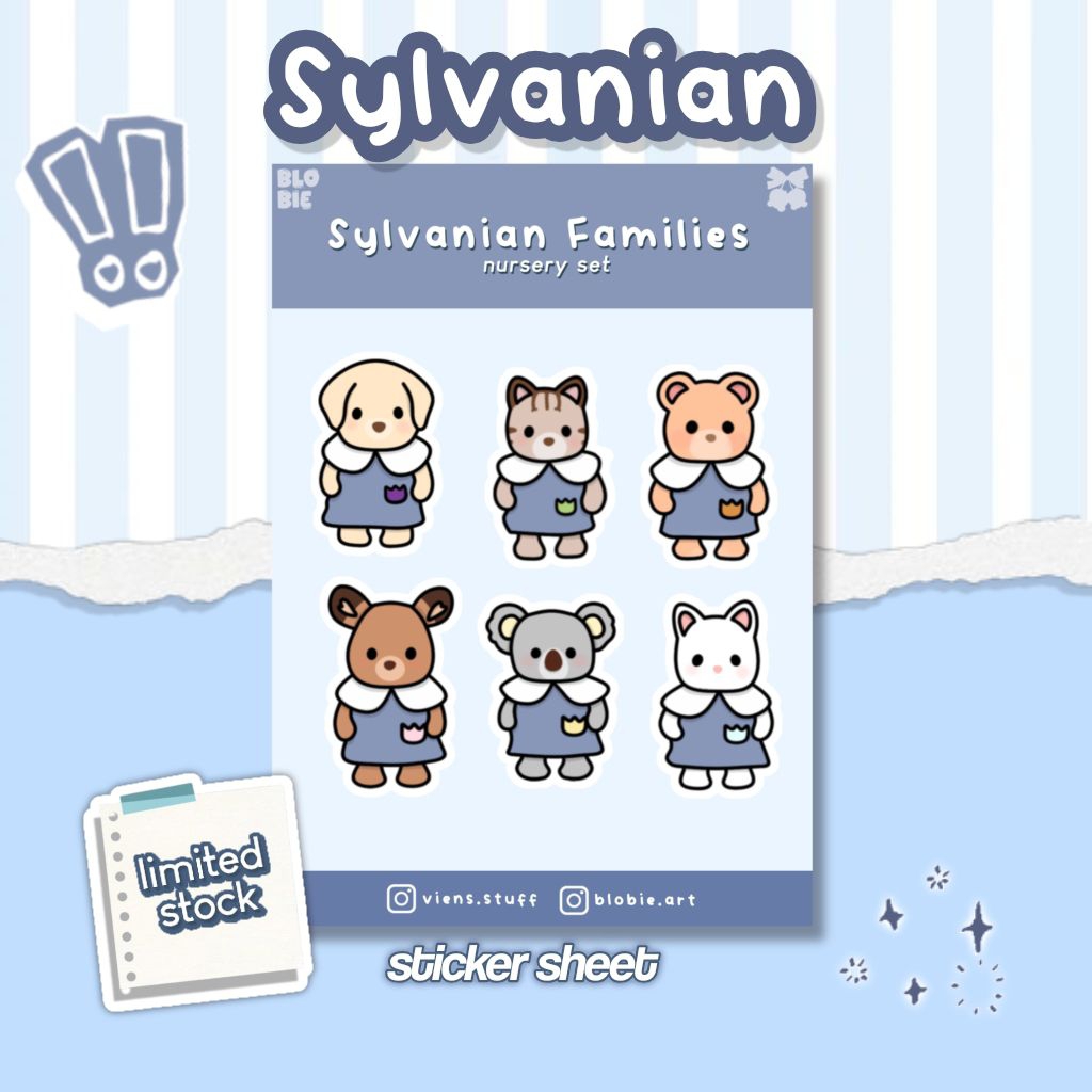 

Sylvanian Nursery Sticker Sheet