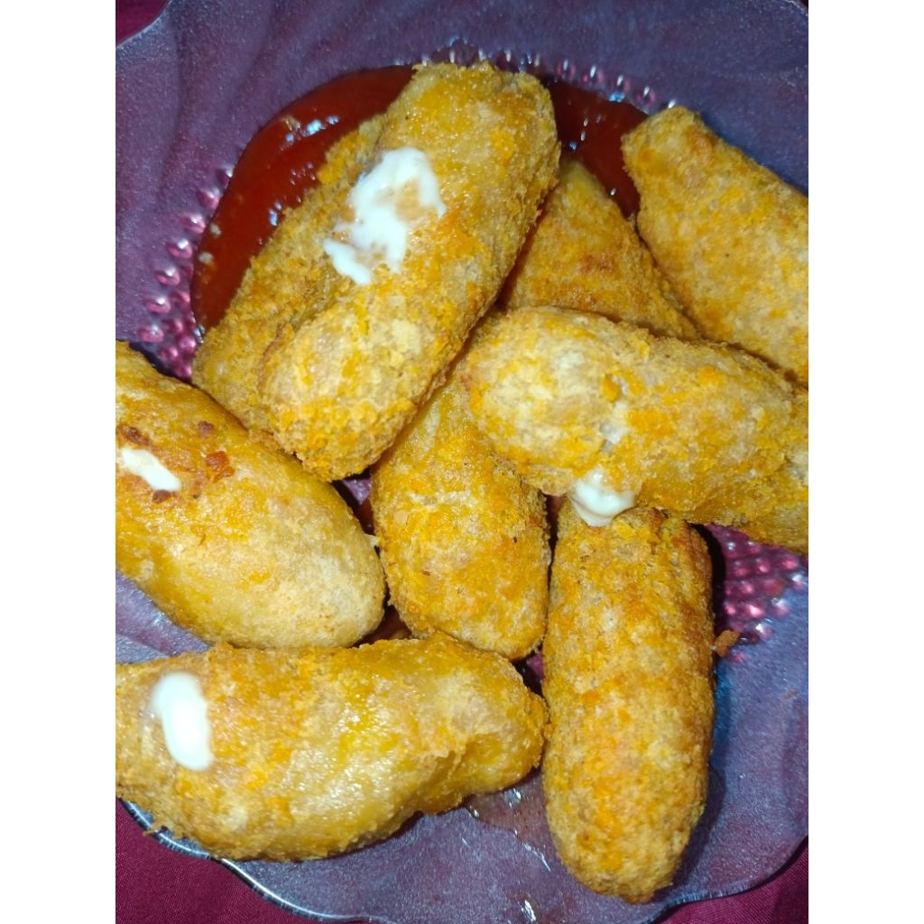 

Udang Ayam Keju Frozen/pengiriman instan/1 bks isi 10 pcs