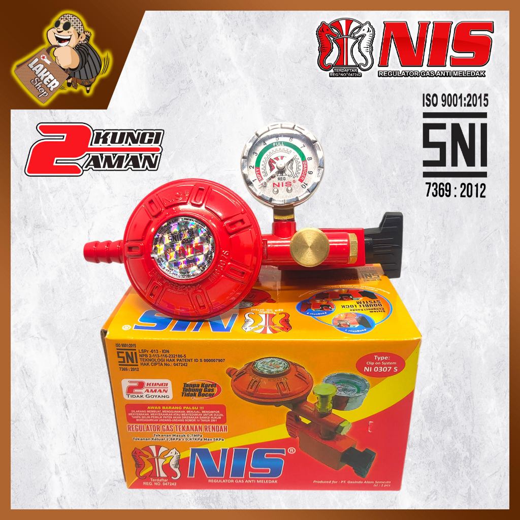 NIS REGULATOR ROBOT RELEASE GAS (NI 0307 S) - TEKANAN RENDAH