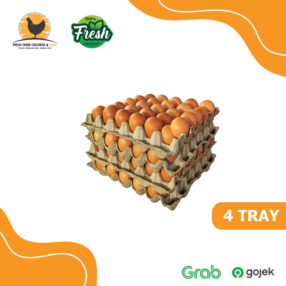 

Telur Ayam Negeri Premium Fresh Grade A - 4 Tray