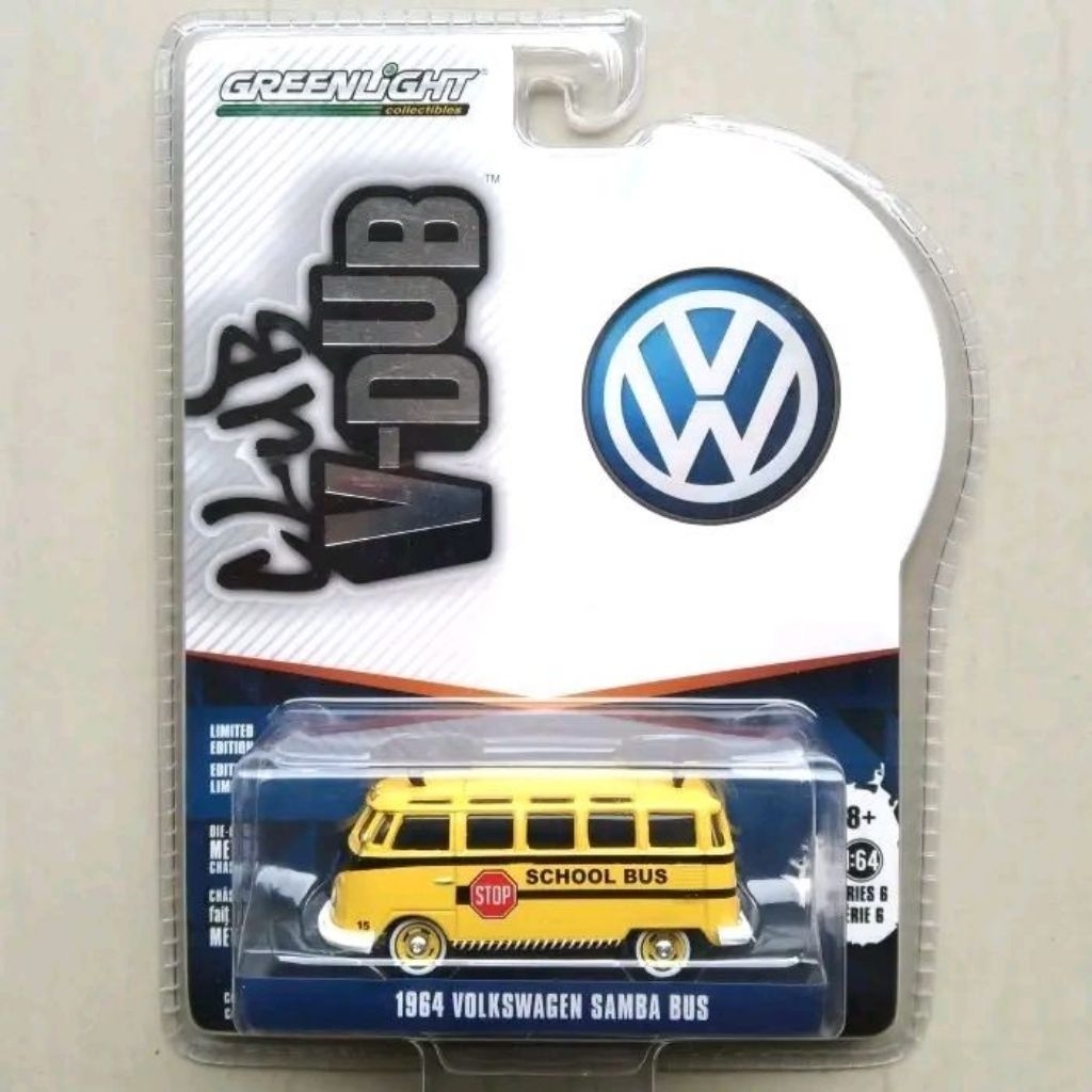 Greenlight 1964 VW Volkswagen Samba School Bus VDub