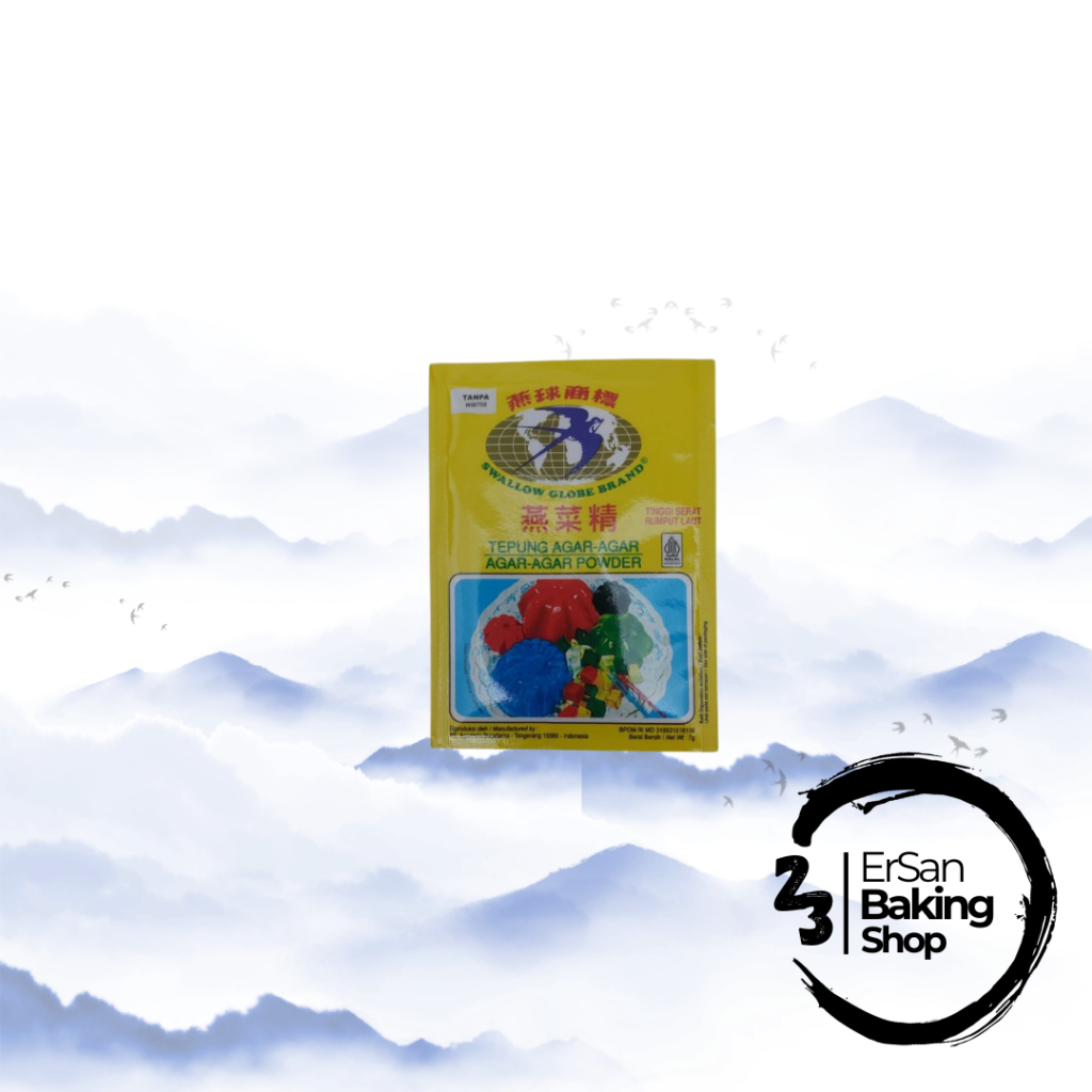 

Agar Agar Swallow Globe Plain 7gr