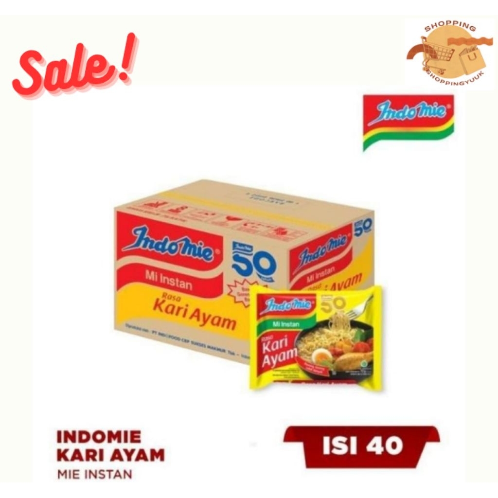 

Indomie Mie Rasa Kari Ayam (72 g/40 pcs/karton)