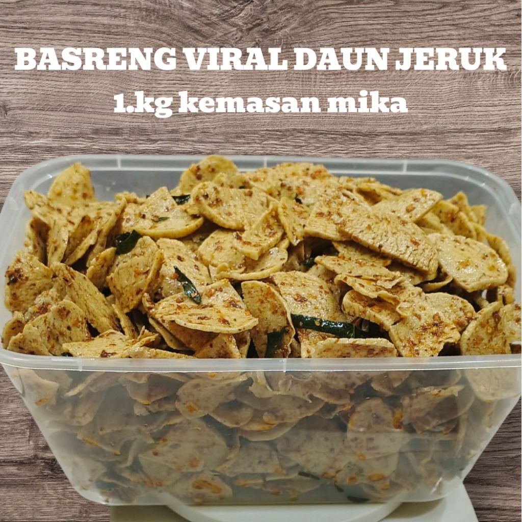 

[PROMO]BASRENG KOIN PEDAS DAUN JERUK 1KG KEMASAN MIKA