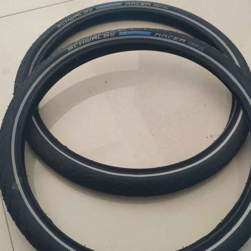 Ban luar schwalbe marathon sepeda 16 inch copotan brompton