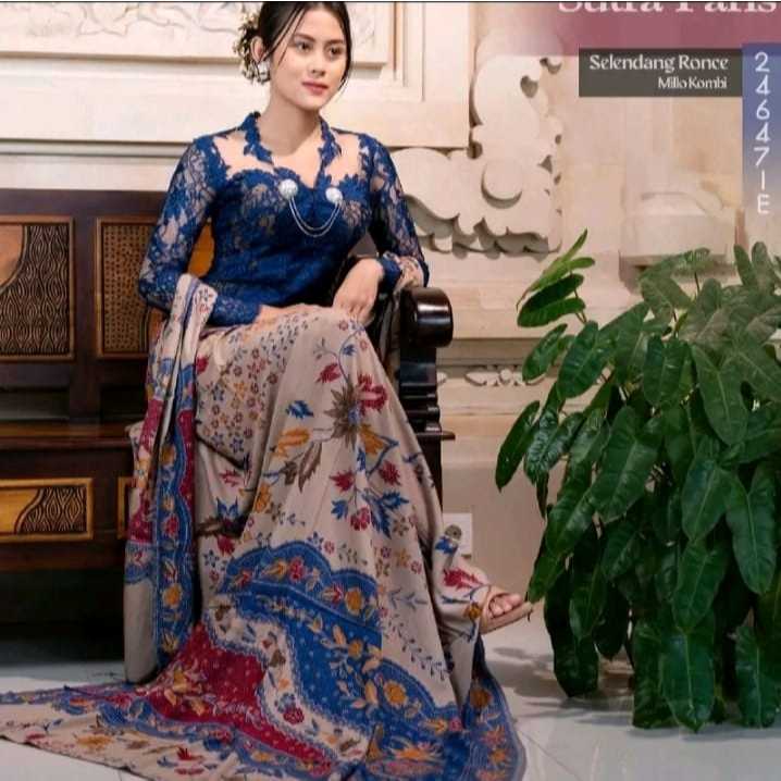 Kamen lembaran Sutra Paris set selendang murah Kamen wanita setelan kebaya Kamen rok Bali selendang