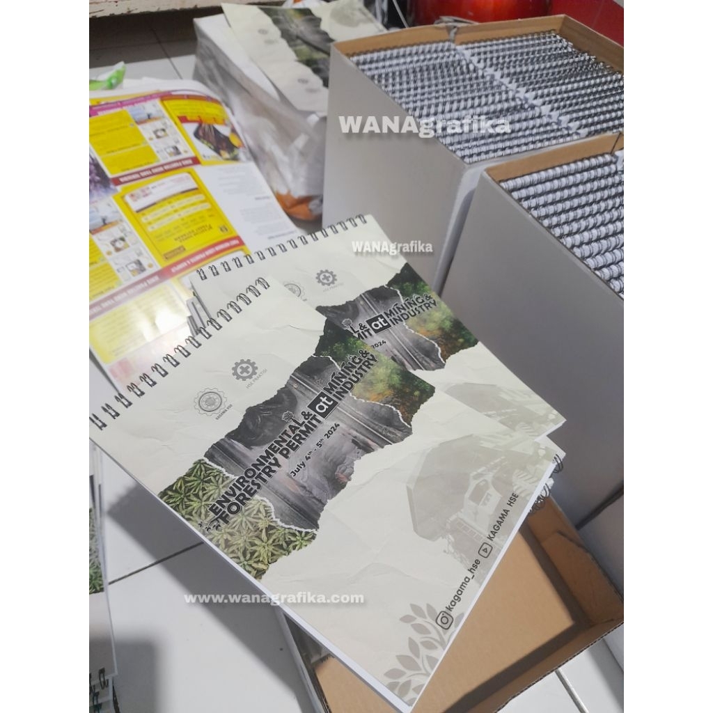 

percetakan blocknote spiral atas custom desain