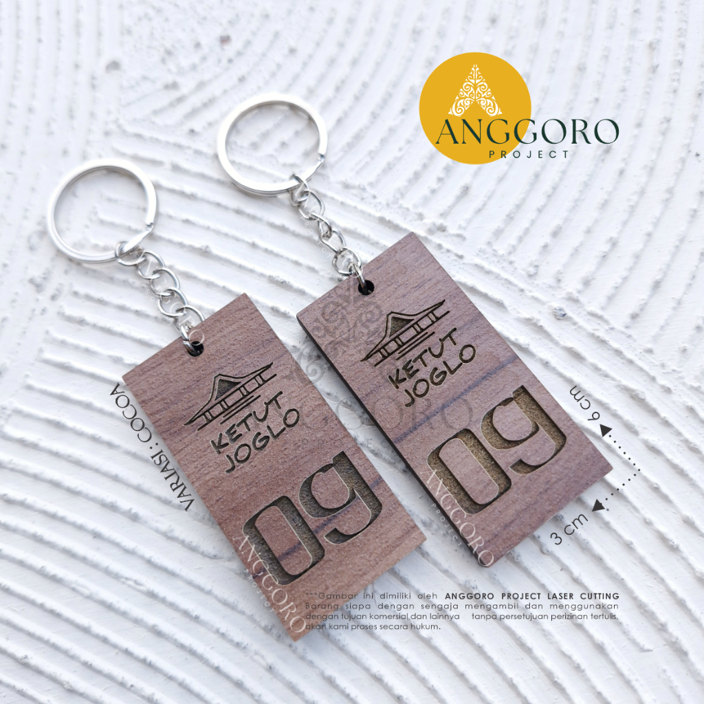 Gantungan Kunci Kayu Hotel / Guest House / Kost / Penginapan / Ganci Murah Ganci Loker
