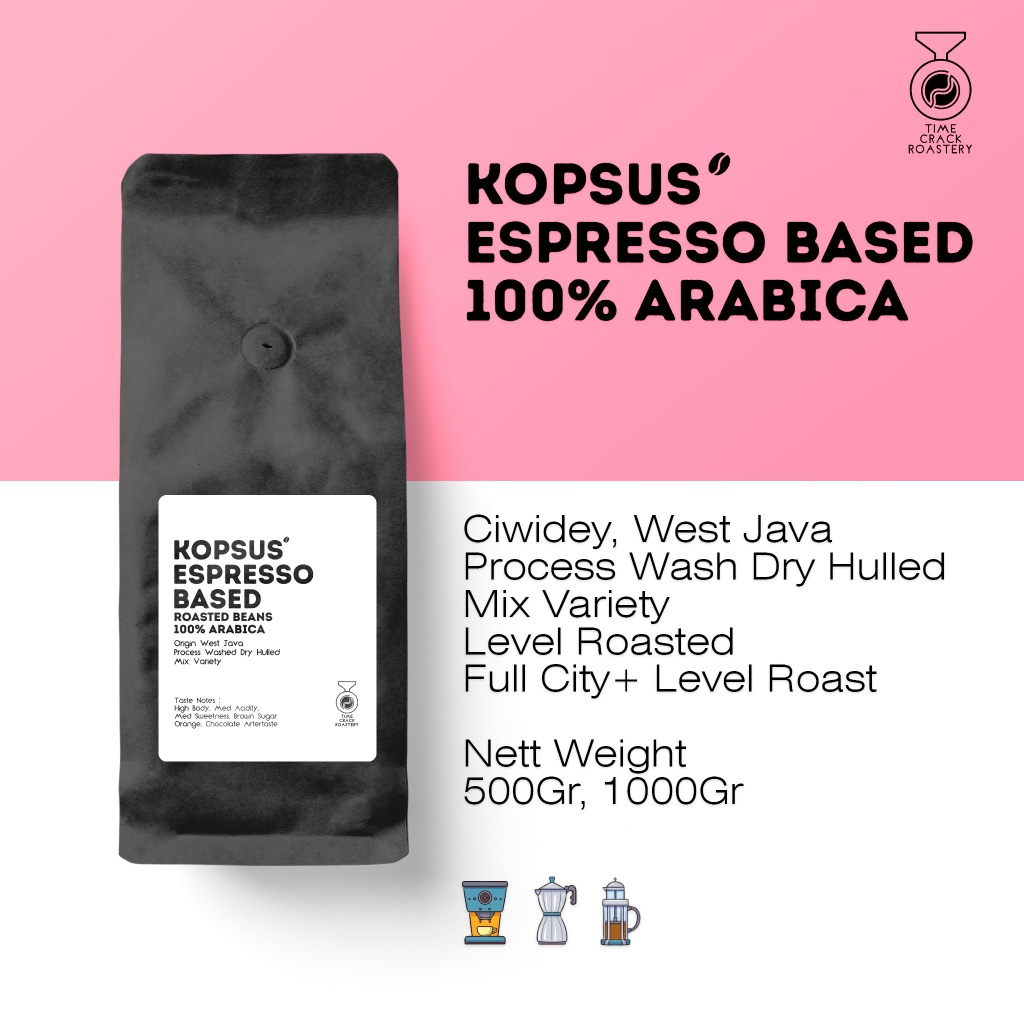 

Kopsus Espresso Based 100% Arabica Roasted Beans / Biji Kopi Matang