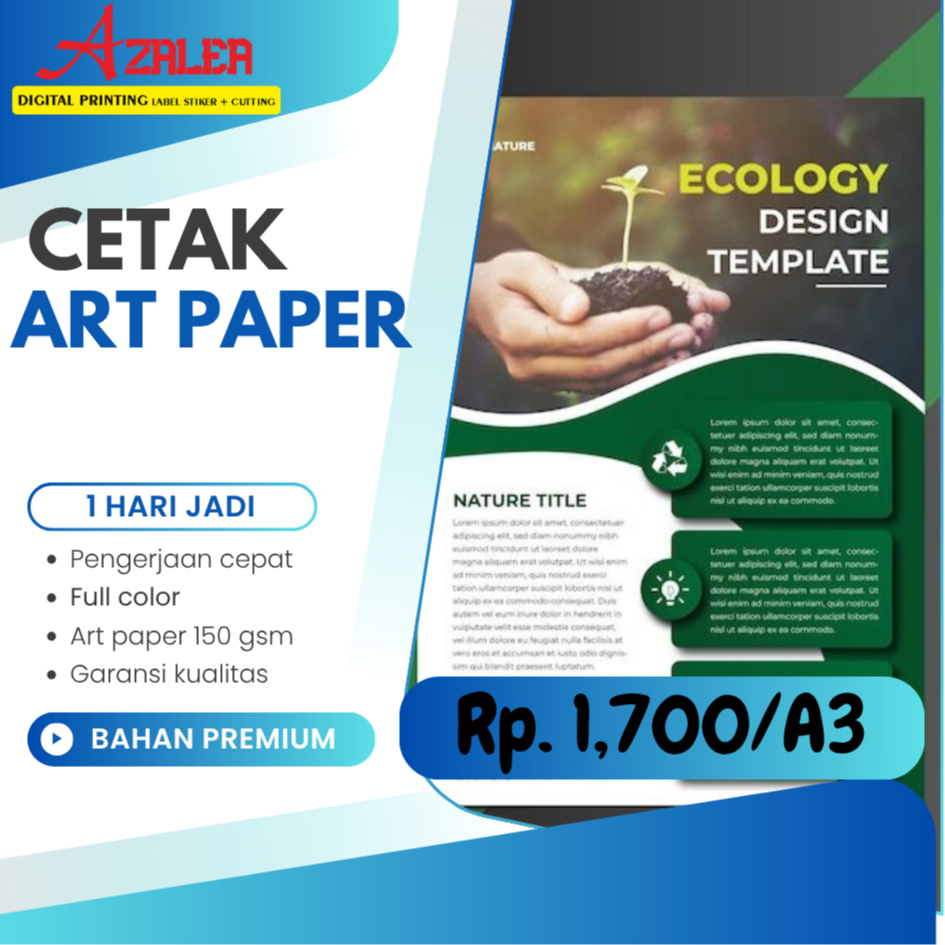 

Promo Print A3+ | Cetak A3+ MURAH | Art Paper 120/150 gr | HVS 70/80 gram | 1 Sisi / 2 Sisi / Depok