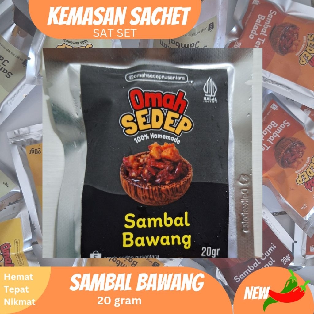

Sachet Sambal Bawang | Sambal Lauk | Hemat Murah Tepat