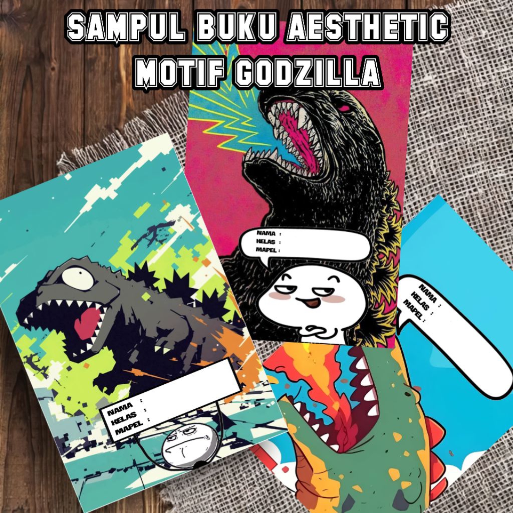 

(isi 10pcs) sampul buku tulis aesthetic motif karakter untuk buku sidu bigboss campus