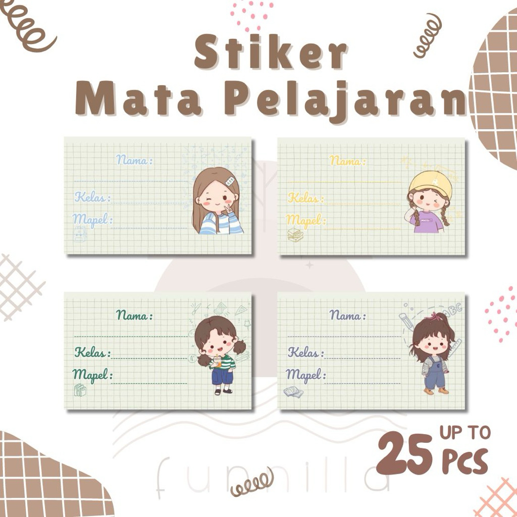 

FUNNILLA.co | Labelnamasekolah |label mata pelajaran | label cute1