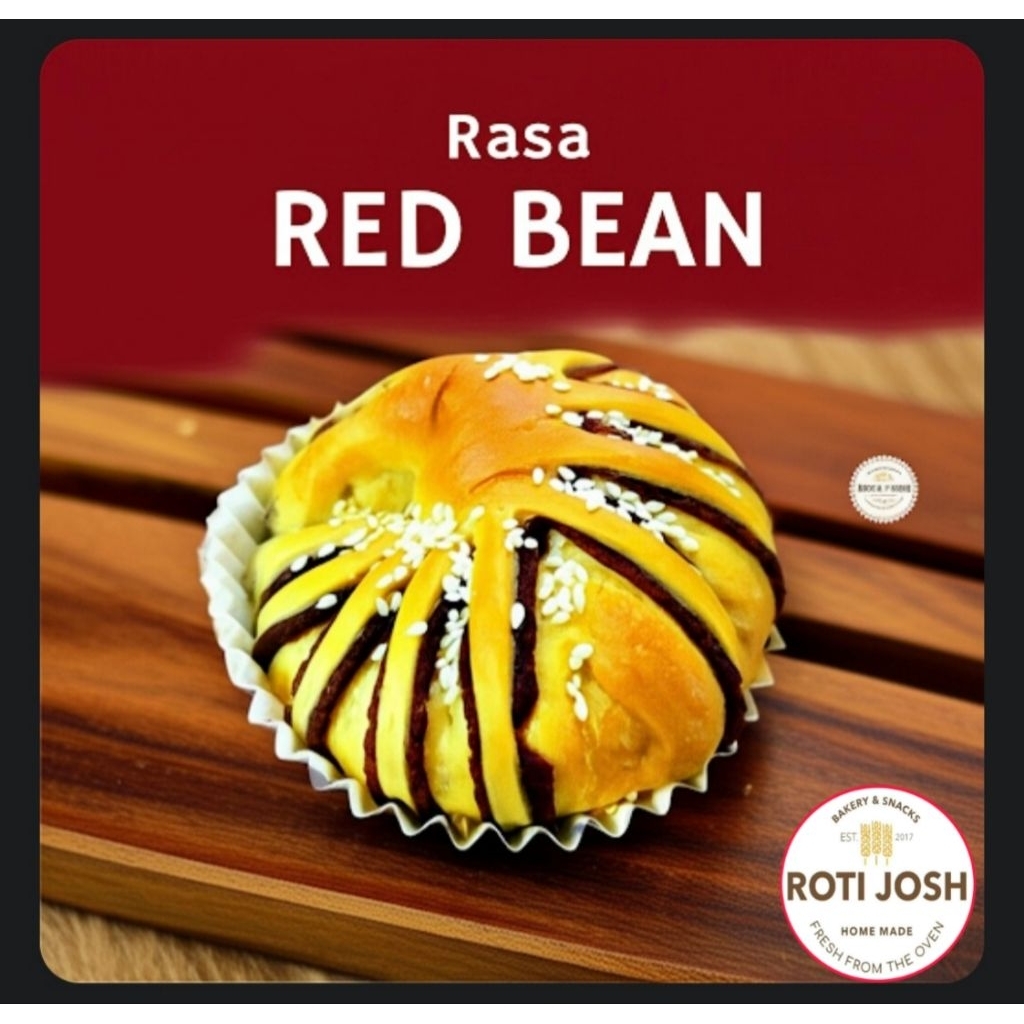 

Roti Red Bean - Roti Josh. (pesan sebelum jam 4 sore dikirim besok harinya)