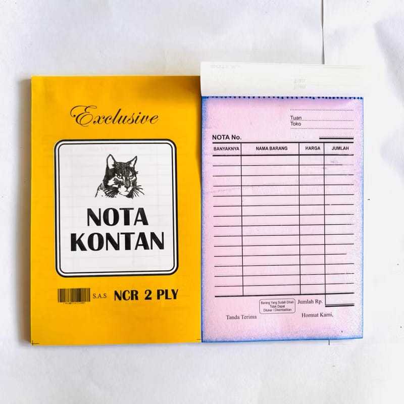 

Nota Kontan 2 Ply Kecil NCR Ukuran 16x10cm LEBIH HEMAT Murah