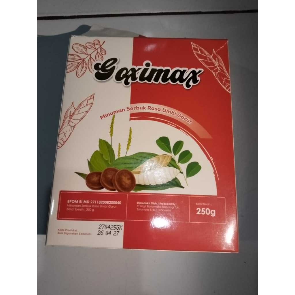 

GOXIMAX Minuman Serbuk Umbi Garut Menjaga Kesehatan Lambung Mengatasi Asam Lambung Gerd